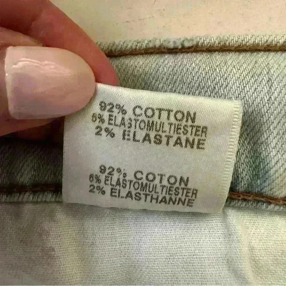 J Brand ripped jeans in light blue soft denim